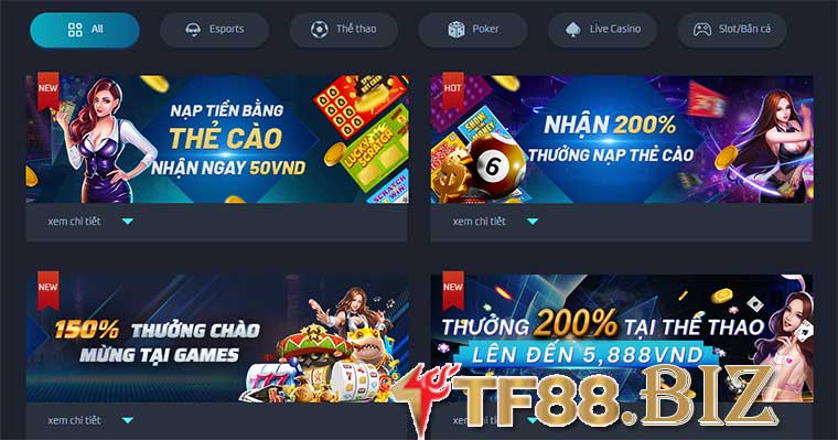 khuyến mãi tại TF88